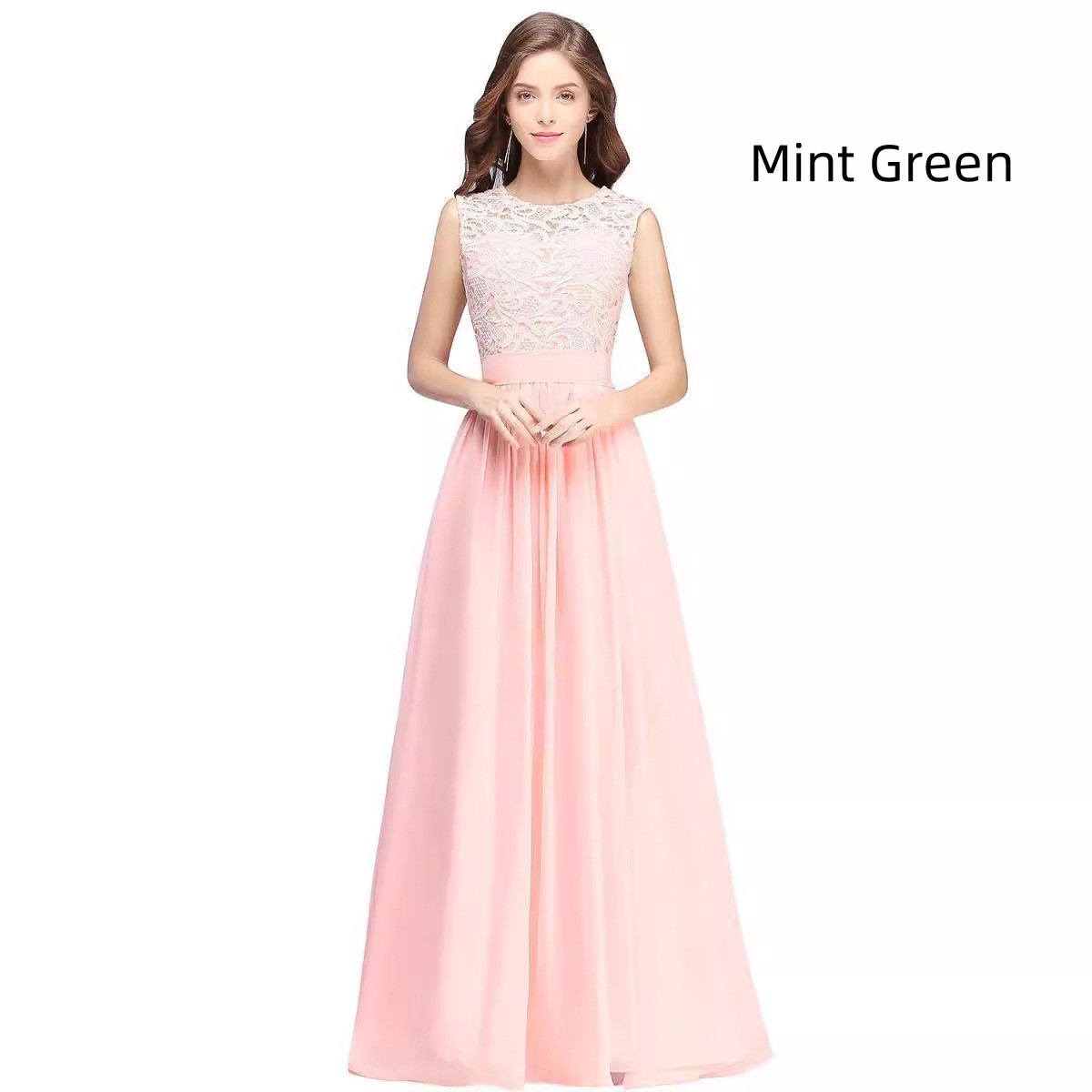 Robe de soirée élégante et sexy sans manches
