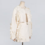 Wafer Stitching High-grade Skirt Suit Temperament Wild Two-piece Set