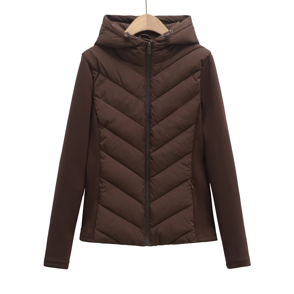 Autumn And Winter New Slim Fit Slimming Hooded Cotton Coat Jacket