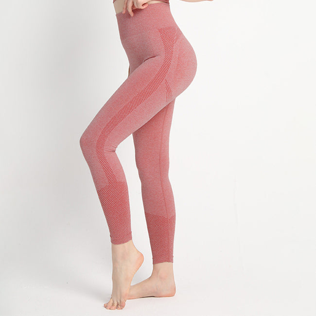 Pantalon de yoga sans couture à pois et effet de levage des fesses pour femme Hover Image