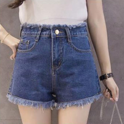 Shorts en jean taille haute pour femme - Style été