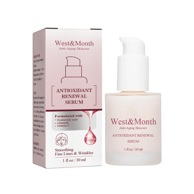 Sérum Rénovateur Antioxydant West&Month, Resserre la Peau du Visage, Atténue les Rides, Hydrate et Prévient le Vieillissement Main Image