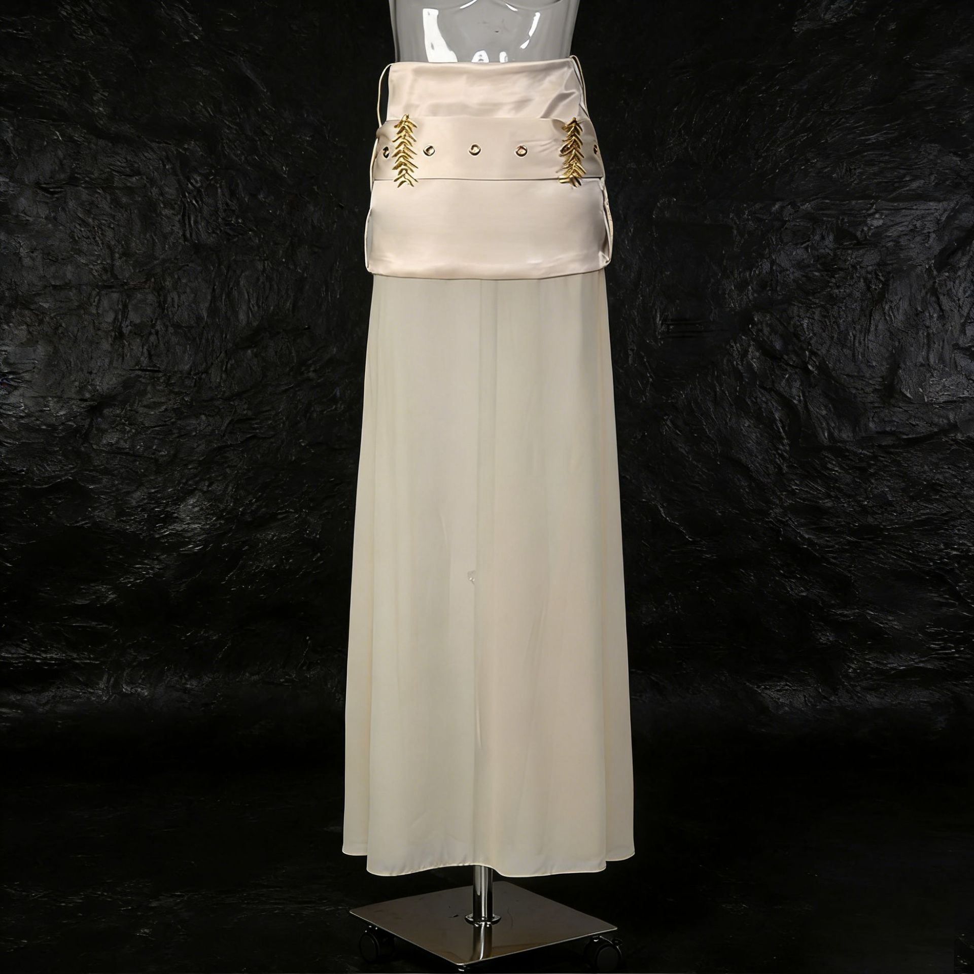 Jupe en satin vintage sexy et flatteuse pour femme