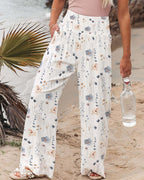 Pantalon ample décontracté large femme printemps et été