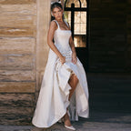 Robe unie élégante et ajustée pour femme