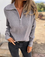 Nouveau pull uni décontracté pour femmes