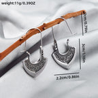 Boucles d'oreilles sculptées motif bohème Bijoux pour femmes