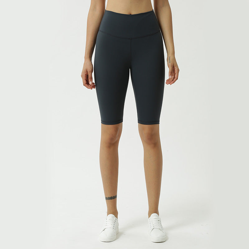 Pantalon de yoga taille haute nude pour femme