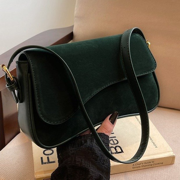 Sac à bandoulière mat rétro pour femme