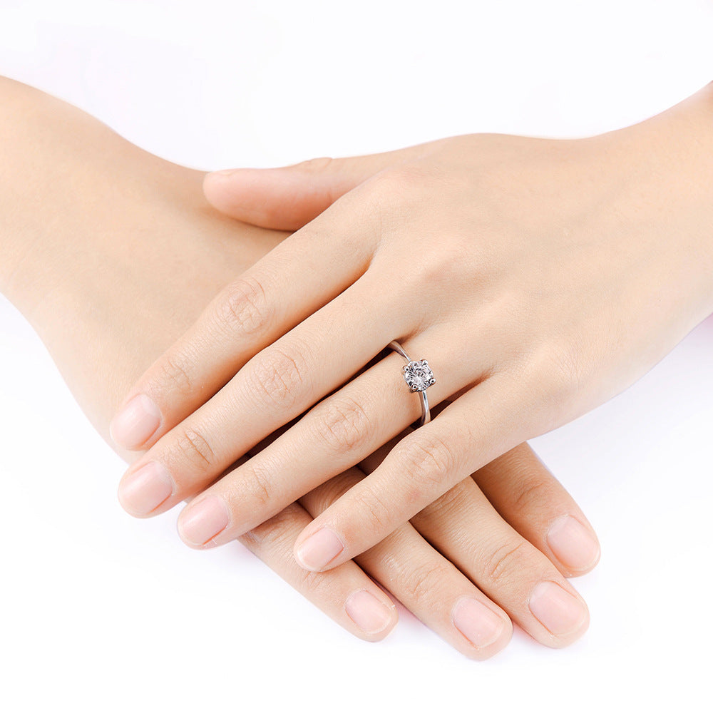 Bagues de mariage personnalisées en zircon de couple