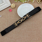 Robe d'été et de printemps pour femme avec une paire de boucles et ceinture élastique