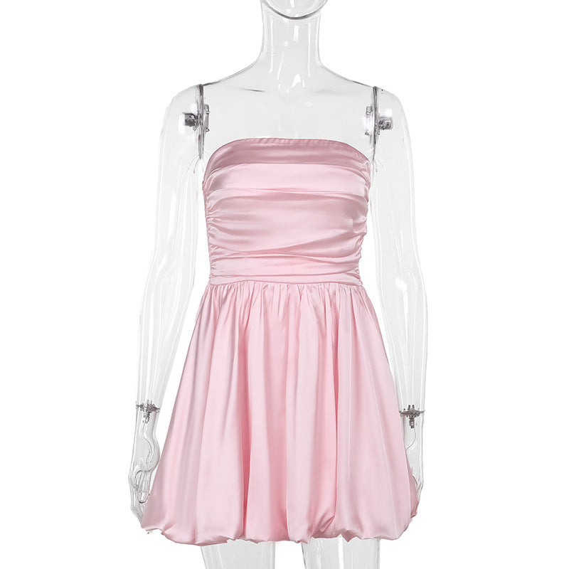 Robe bustier femme mode sans bretelles