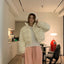 Manteau matelassé en coton à imprimé floral américain pour femme