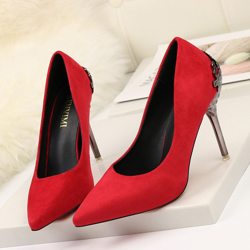 Escarpins sexy Super à talons hauts de 9,5 cm Chaussures de tempérament à talons hauts