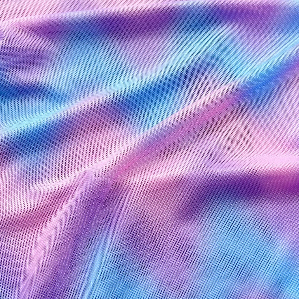 Maillot de bain bikini tie-dye fendu pour femme