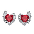 Boucles d'oreilles clous cœur élégantes et raffinées, bijoux de haute qualité pour femmes