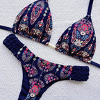 Braid Rope Print Bikini For Women