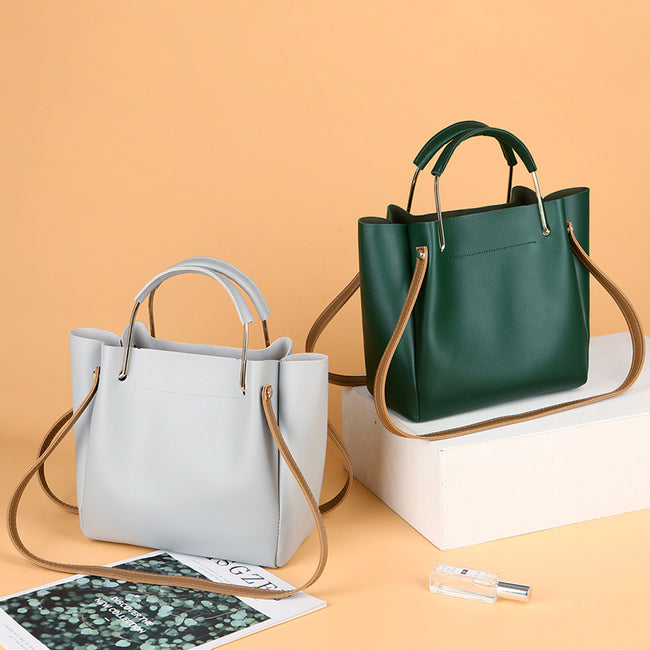 Sac Femme Été Nouveau Coréen Couleur Pure Sac à Main Femme Poignée en Métal Sac à Bandoulière Loisir Sac Femme Hover Image
