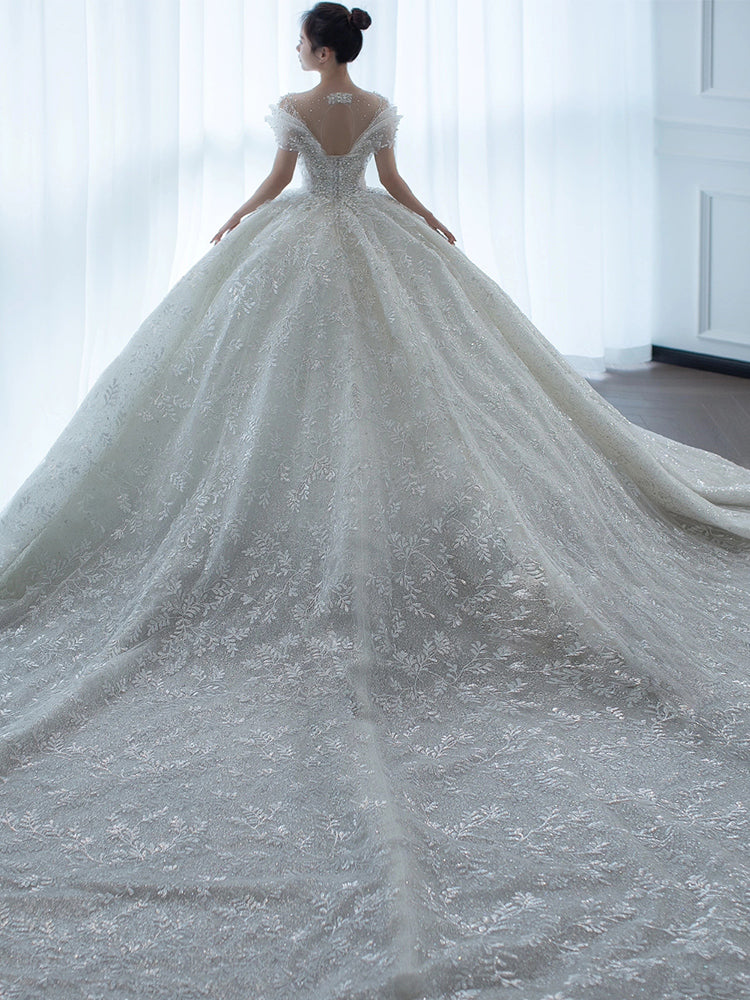 Robe de mariée bustier française