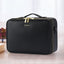 Trousse de Toilette en Cuir Grande Capacité Portable Trousse de Maquillage pour Maquilleur