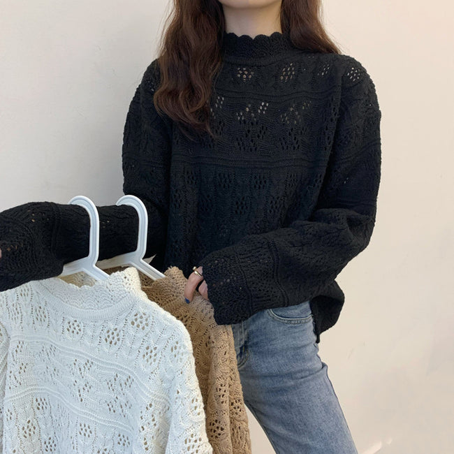 Pull ample tricoté pour femme Main Image