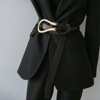 Ceinture Vachette avec boucle pour femme, costume cool