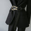 Ceinture Vachette avec boucle pour femme, costume cool