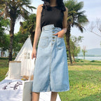 Jupe moulante taille haute et hanches