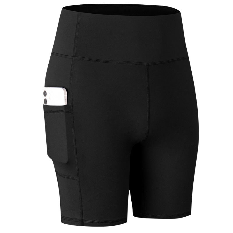 Nouveau Short de Yoga de Poche pour Femmes
