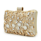 Sac cheongsam diamant creux sac à bandoulière pochette strass