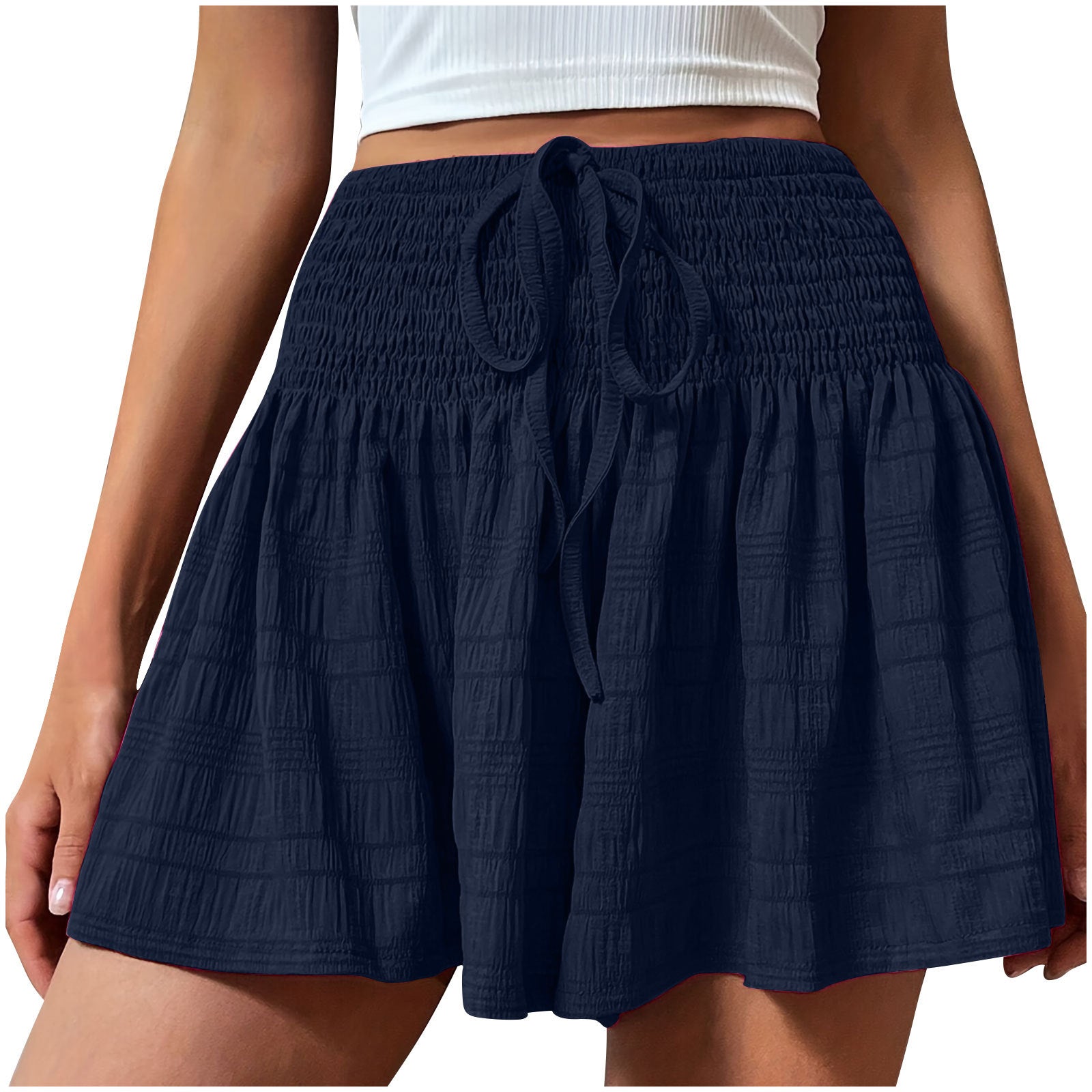 Shorts à cordon élégants et minimalistes pour femmes