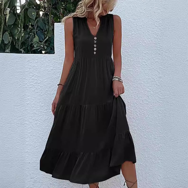 Robe chemise boutonnée transfrontalière pour femme Main Image