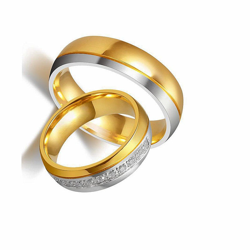 Vnox Bagues de mariage pour femmes et hommes Anniversaire