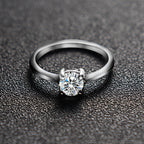 Bagues de mariage personnalisées en zircon de couple