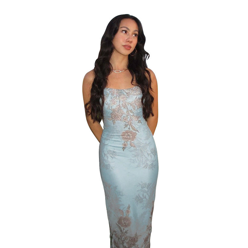 Robe Rétro Sexy Imprimée Pour Femme