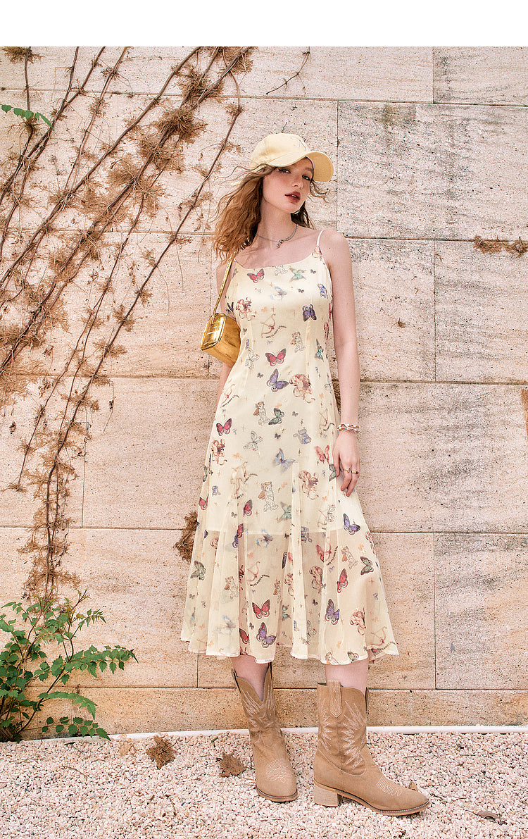 Robe nuisette imprimée pour femme