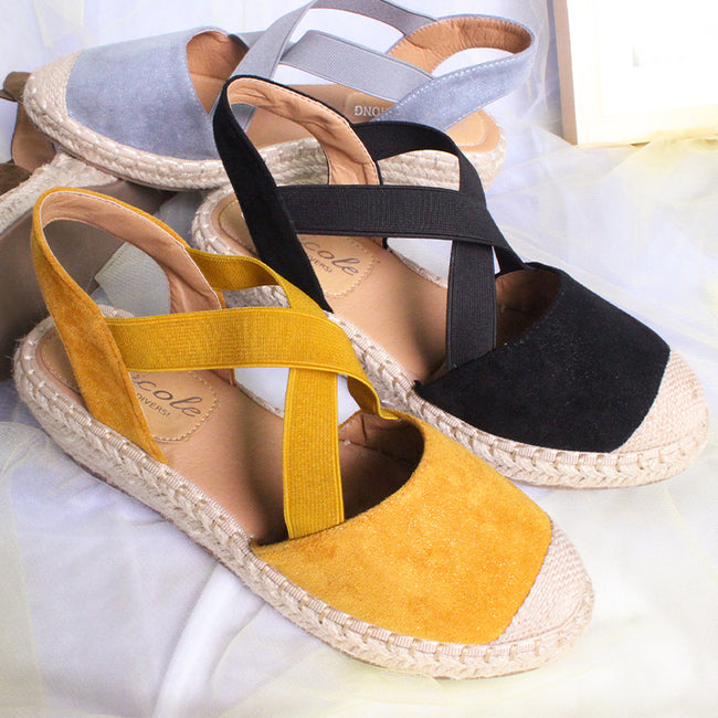 Sandales Baotou de mode pour femmes, sandales compensées à brides croisées, pantoufles pour femmes Main Image