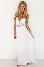 Robe en mousseline avec broderie en dentelle