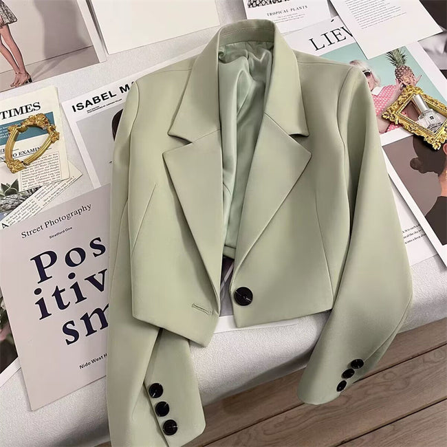 Blazer chic style navette pour femmes petites Main Image