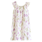 Robe camisole en gaze de coton avec coussinets de poitrine pour femme
