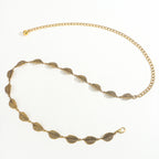 Leaf Style Waist Chain Retro Paired With Denim Skirt And Pants