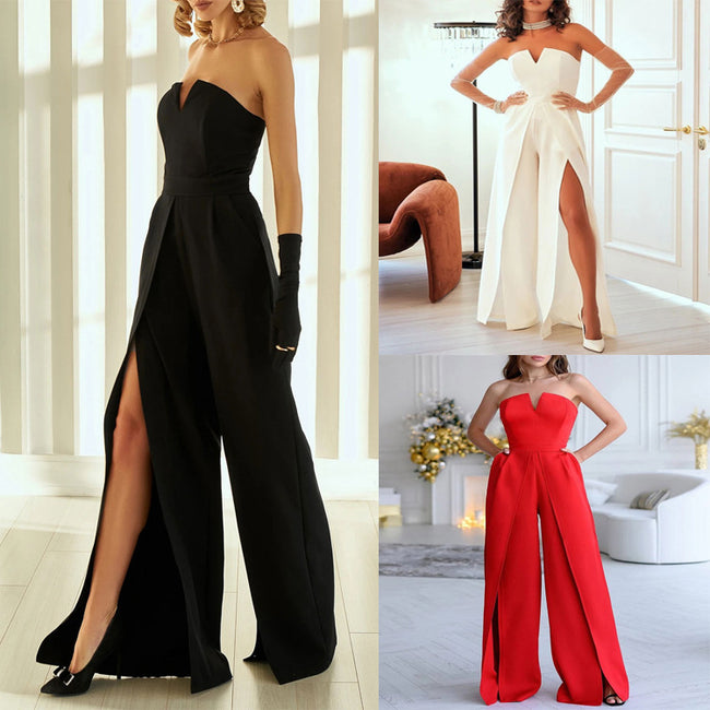 Robe droite sans manches à col en V pour femme Hover Image