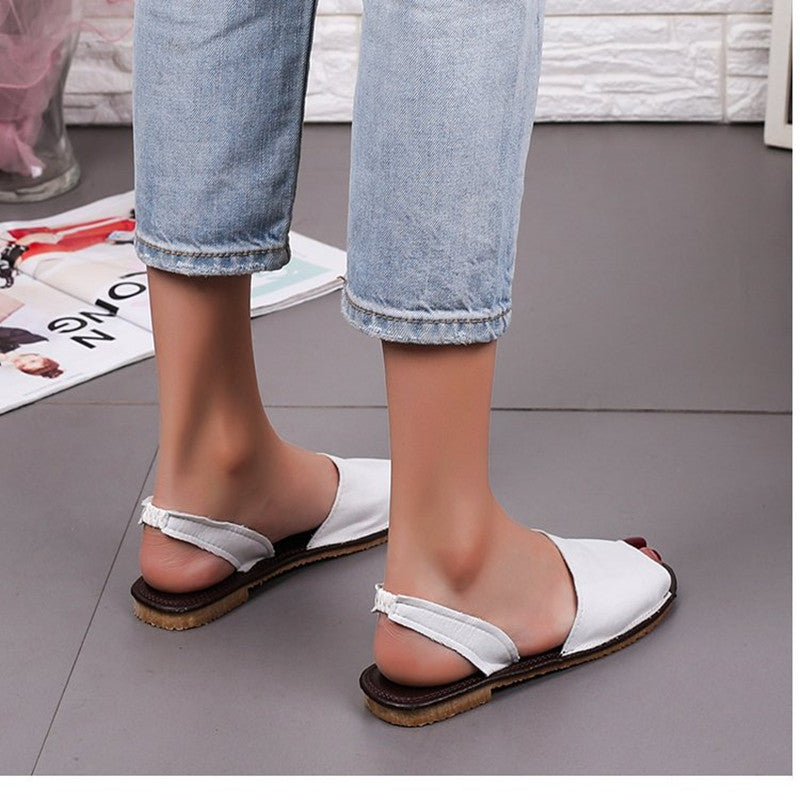 Sandales à bout ouvert pour femmes