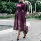 Robe moulante à manches longues pour femme