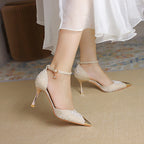 Escarpins polyvalents en satin antichoc pour femme