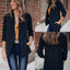 Blazer en jean rayé style britannique
