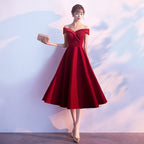 Robe de soirée rouge de fiançailles