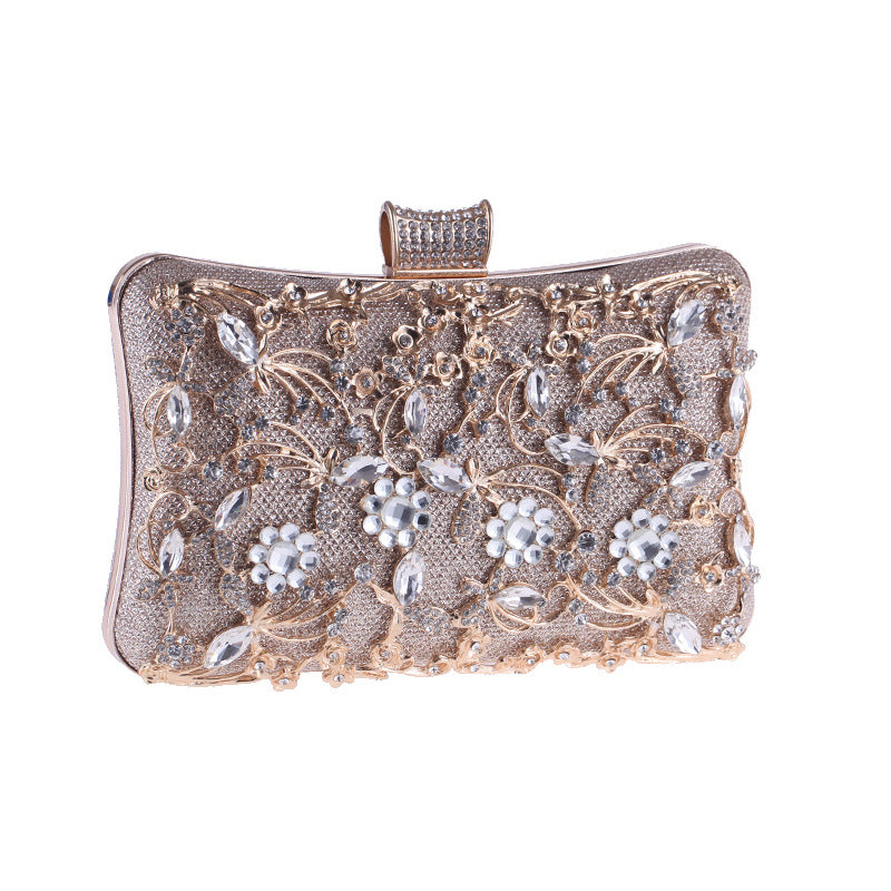 Sac cheongsam diamant creux sac à bandoulière pochette strass