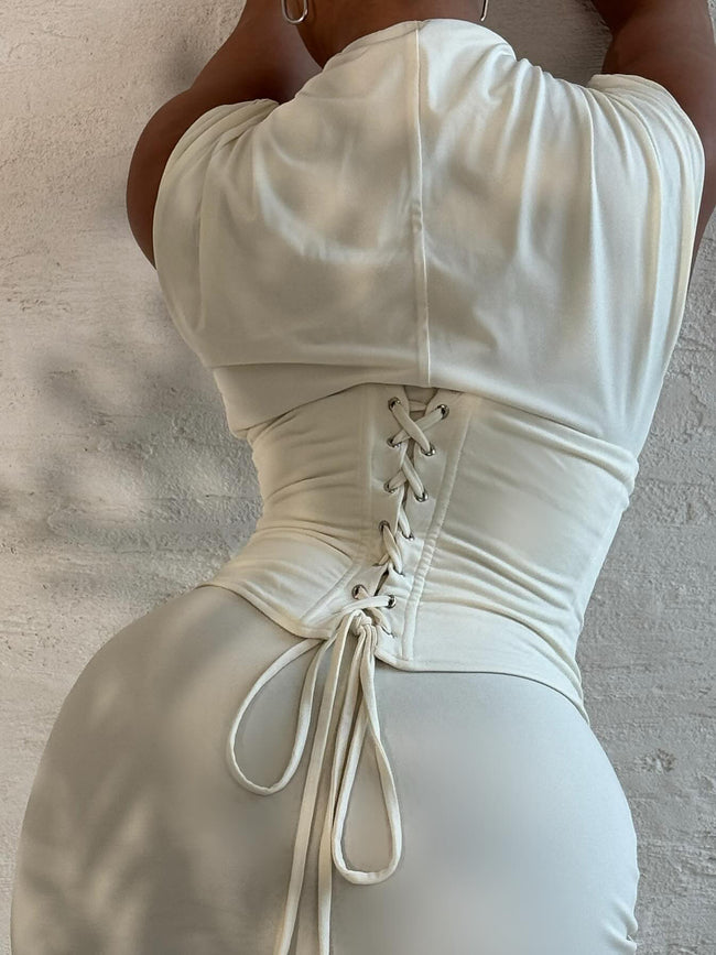 Robe longue bustier sans manches Main Image