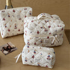 Trousse de maquillage grande capacité à nœud papillon